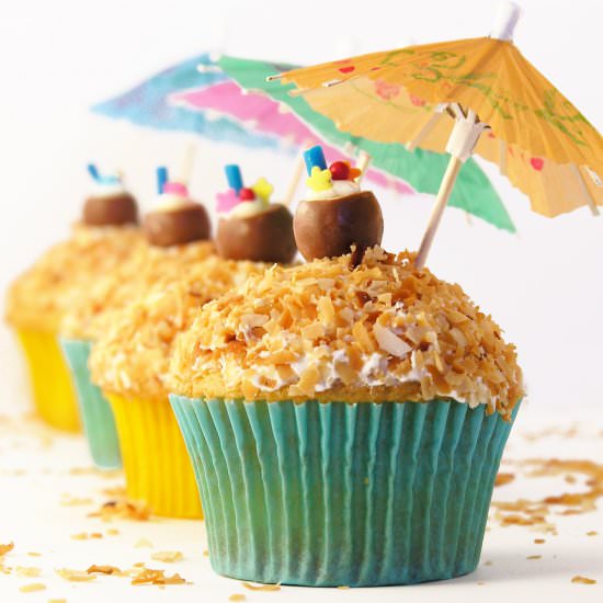 Piña Colada Cupcakes!