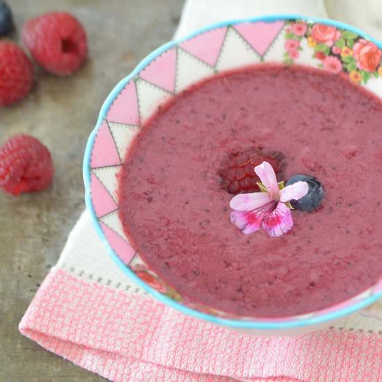 Chilled Ginger Berry Soup