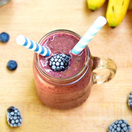 Dairy-Free Purple Smoothies