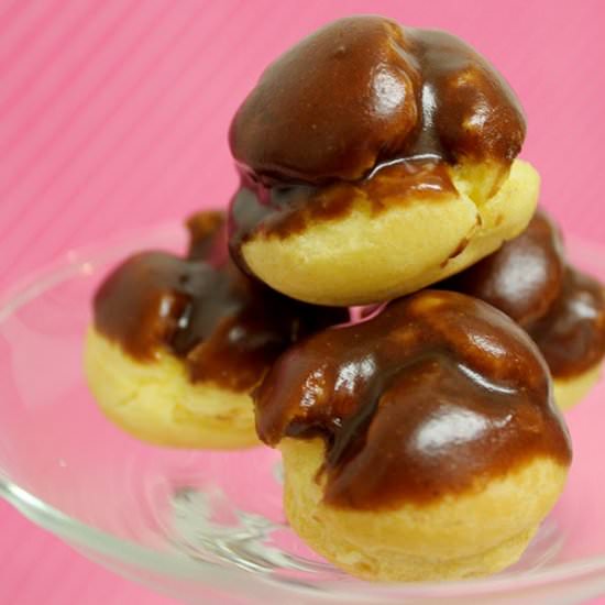 Chocolate Dipped Cream Puffs