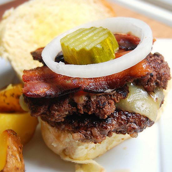 Bacon & Cheese Smashburger Sliders