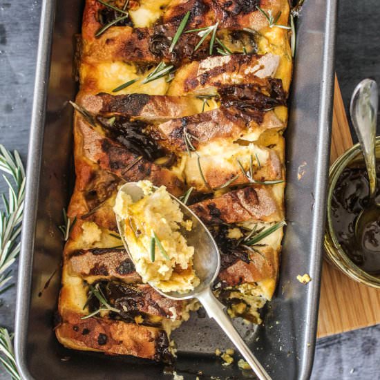 Savory Bread and Butter Pudding