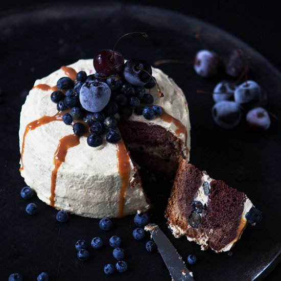 Blueberry Chocolate Cake