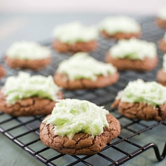 Mint Brownie Cookies