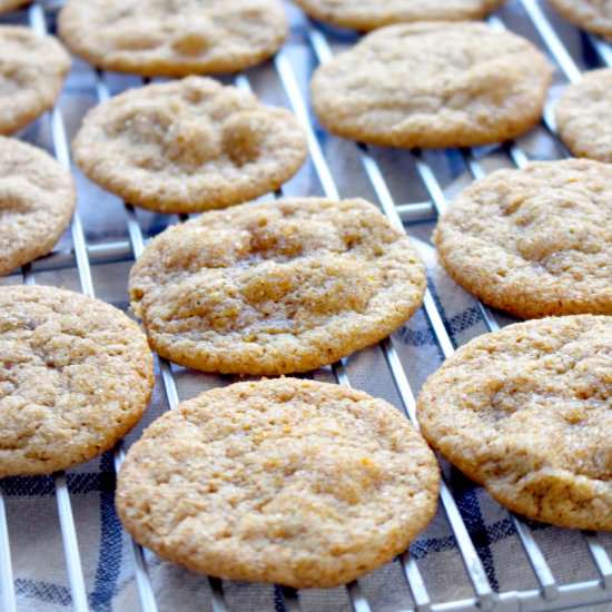 Orange Chai Spice Cookies