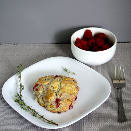 Raspberry Thyme Scones