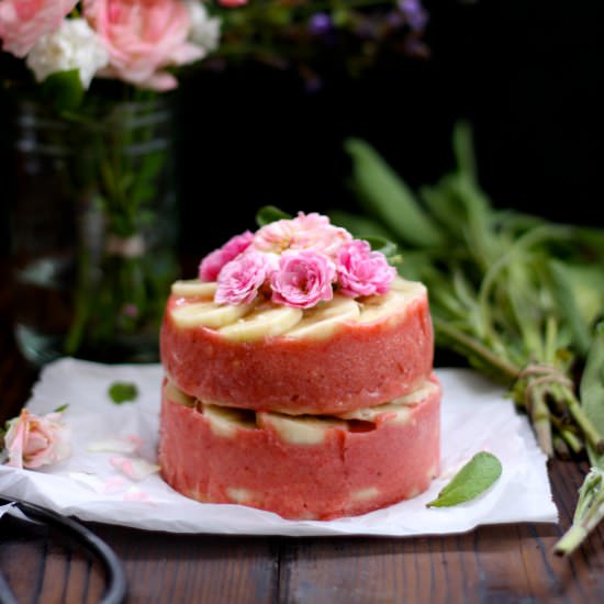 Banana Strawberry Ice Cream Cake
