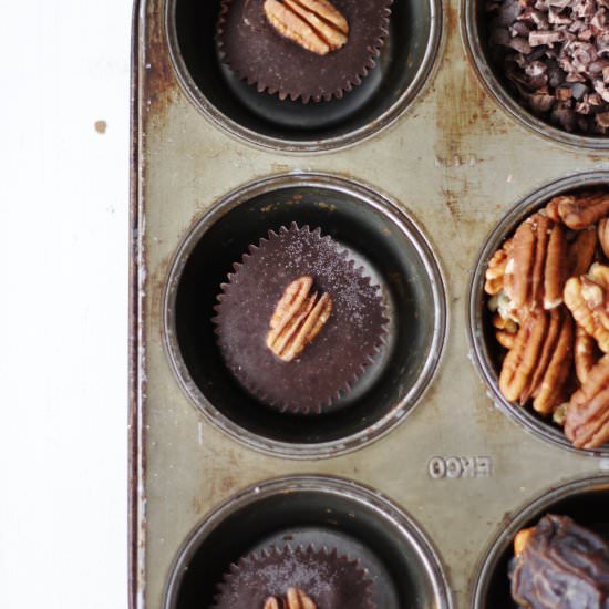 Chocolate and Salted Date Caramel Cup