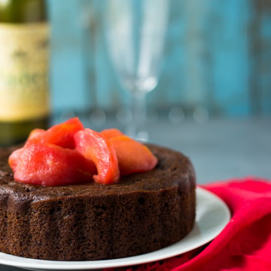 Eggless Amaranth Chocolate Cake Top