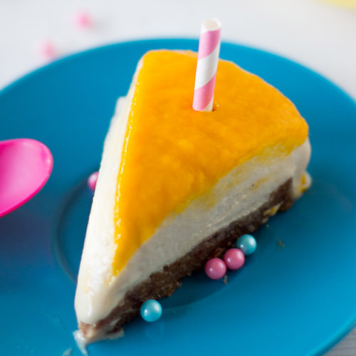 Vegan Mango Coconut Cheesecake