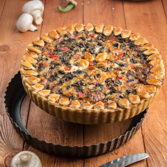 Mushroom quiche