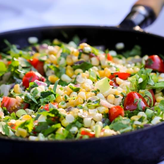 Summer Corn Saute with Herbs