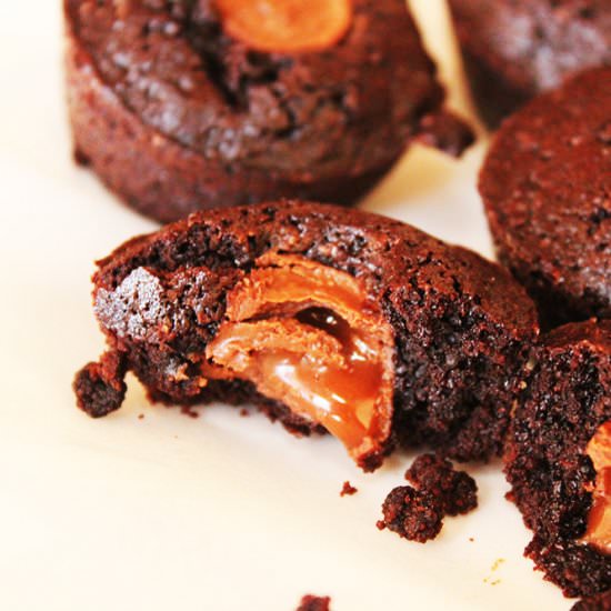 Choc Brownies with Rolo Center