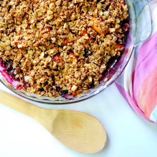 Peach Blueberry Crisp