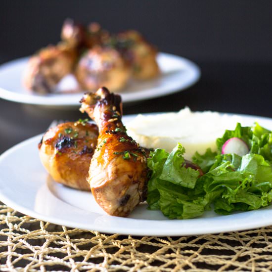 Sweet and Sticky Chicken Drumsticks