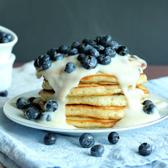 Blueberries ‘n’ Cream Pancakes
