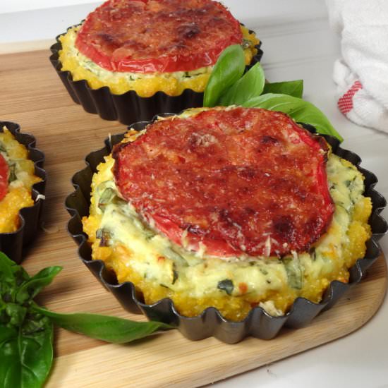 Heirloom Tomato Polenta Tart
