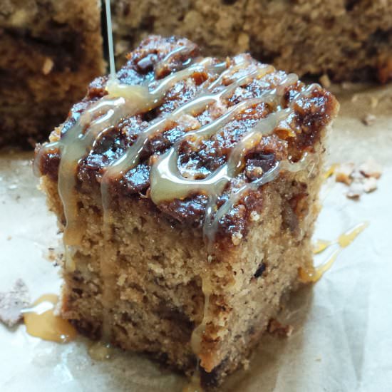 Toffee Crunch Banana Cake