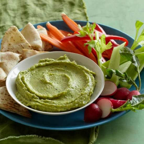 Avocado Cilantro Hummus