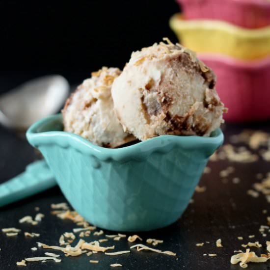 Coconut Hot Fudge Ice Cream