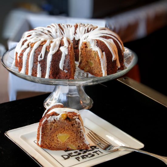 Apple Bundt Cake w/Cheesecake Swirl