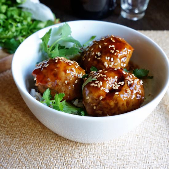 Teriyaki Meatball Bowls