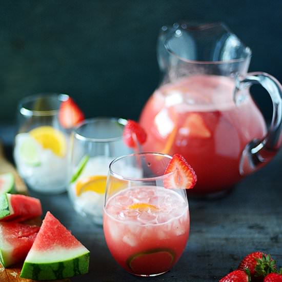 Watermelon Strawberry Sangria