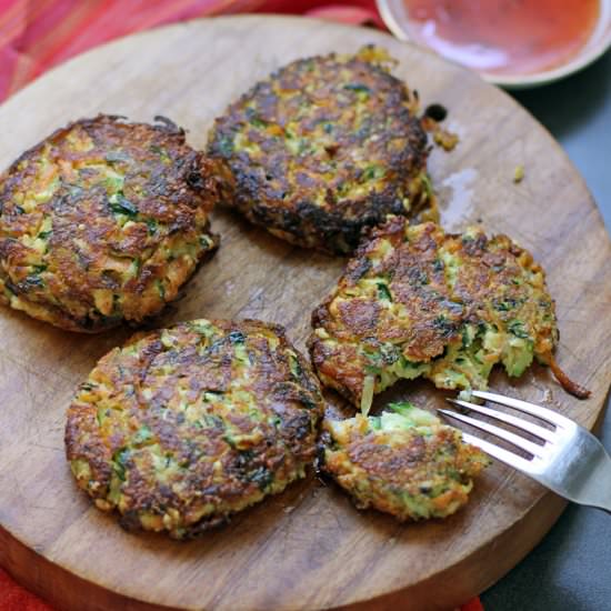 Halloumi Courgette & Herb Cake