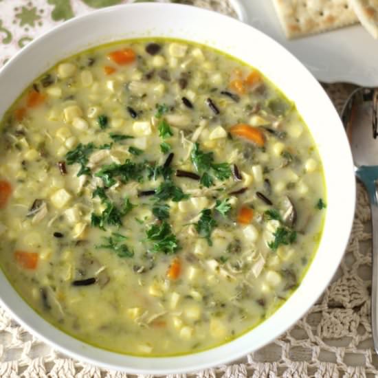 Corn Chowder with Wild Rice