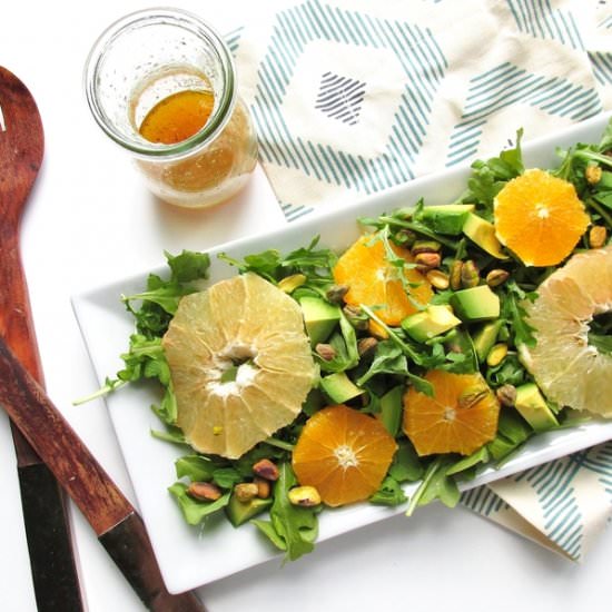 Maple Citrus Arugula Salad