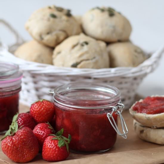 Homemade Strawberry and Rhubarb Jam