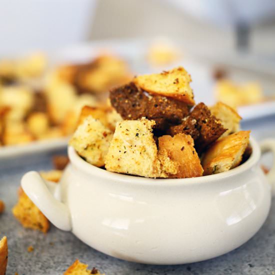 Garlic & Herb Croutons