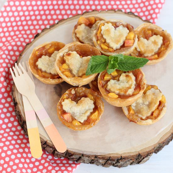 Peach & Nectarine Brown Sugar Pies
