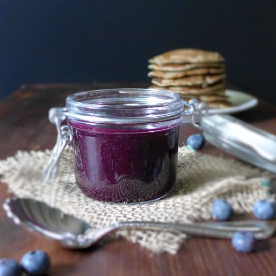 Fresh Blueberry Maple Syrup
