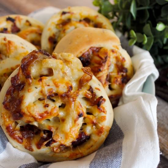 Savoury Roll with Onions & Apples