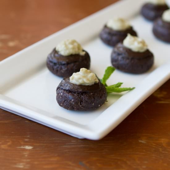 No-bake Frosted Protein Brownies
