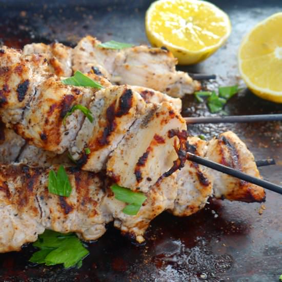 Indian Spiced Chicken Skewers