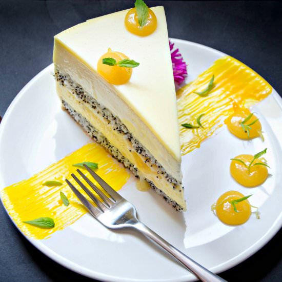 Mango and Lemon Entremet