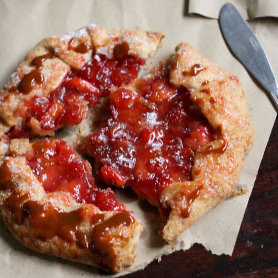 Plum and Cherry Galette