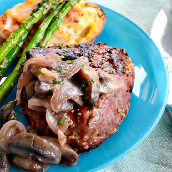 Steakhouse Onions and Mushrooms
