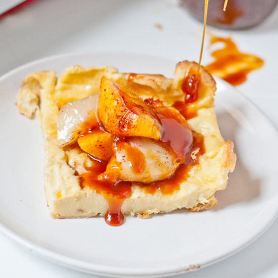 Peach German Pancake