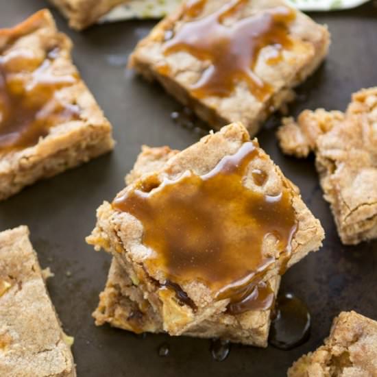 Caramel Apple Toffee Blondies