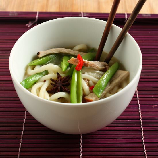 Pork & Udon Noodle Soup