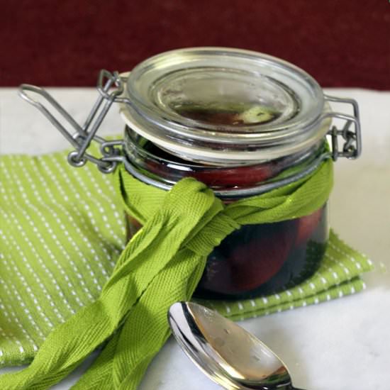 Historic Preserving: Brandied Plums
