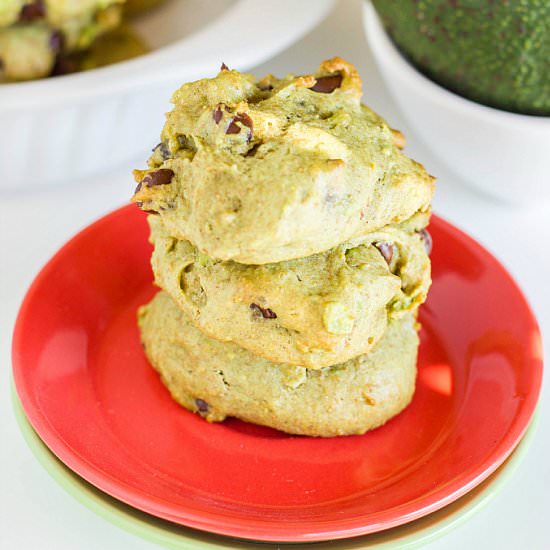 Avocado Chocolate Chip Cookies