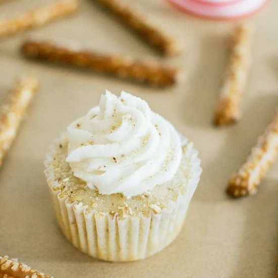 Pretzel Cake or Cupcakes