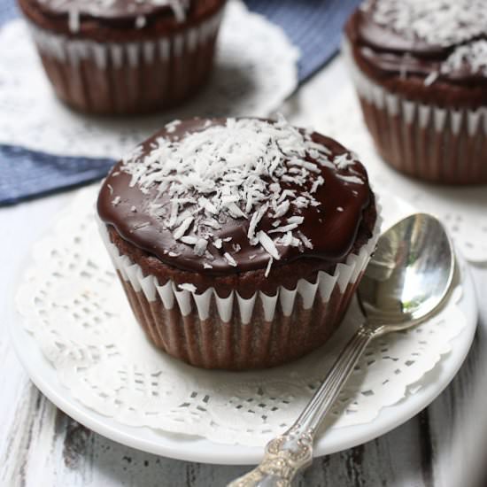Chocolate Coconut Cupcakes