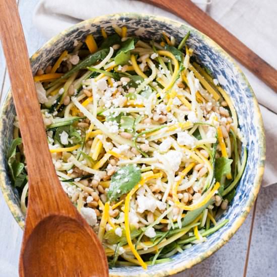 Raw Zucchini and Feta Salad
