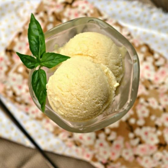 Creamy Pineapple Sorbet