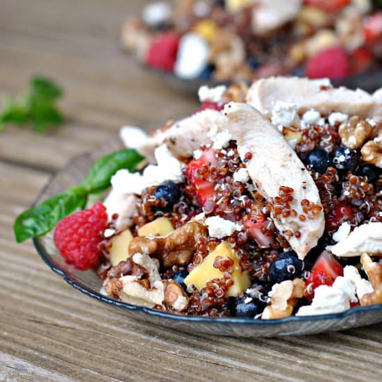 Fruit, Chicken, and Quinoa Salad